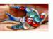 Blue Enamel-Metal & Glass Bird Earrings Clips