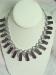 Signed Claudette RARE Egyptian Vintage Lucite Drop Necklace