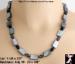 Necklace Set: Gray Mother of Pearl Crystal Bead Necklace Set