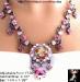 Necklace Set: Romantic Floral Rhinestone Necklace Earrings