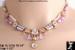 Necklace: Pin:  Egyptian Style Pink Lavender Necklace