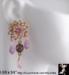 Chandelier Earrings:  Lavender Pink Egyptian Style Earrings