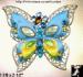 Butterfly Pin: Rhinestone Butterfly Pin Brooch Mod Colors