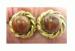 Designer Signed Miriam Haskell Clip on Earrings
