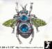 Bee Wasp Pin: Rhinestone Bee Wasp Brooch Pendant Pin
