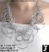 Necklace Set: Silver Tone Rings Bubble Necklace Earrings Set