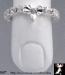 Toe Ring: Clear Rhinestone Stretch Toe Ring Heart Solitaire