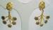 Vintage Damascene Enamel Earrings