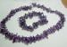 Genuine Amethyst Nugget Necklace and Bracelet