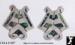 Earrings: Mexican Sterling Silver Abalone Vintage Earrings