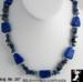 Necklace: Semiprecious Simulated Lapis Lazuli Necklace