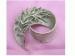 Silver Tone Naturalistic Swirl Branch Brooch