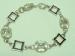 Art Deco Rhinestone and Enamel Bracelet