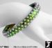 Bangle | Rainbow Anodized Plastic Rhinestone Bangle Bracelet