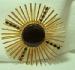 Gold and Black Rhinestone Brooch