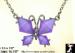 Butterfly Pendant Necklace: Rhinestone Butterfly Necklace