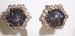 Black Diamond and AB Earrings