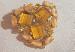 Latte and Topaz Rhinestone Brooch