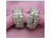 Dainty Aurora Borealis Rhinestone Silver Tone Earrings