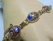 Millefiori Glass Cabochon Bracelet