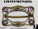 Czech Buckle: Vintage Czechoslovakia Iris Rhinestone Buckle