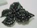 Vintage Black Rhinestone Butterfly