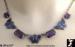 Czech Necklace: Purple Enamel Butterfly Czech Necklace