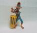 Bakelite and Copper Bongo Player Brooch