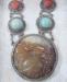 Large Tibet - Asian Turquoise and Silver Necklace