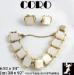 Coro Bracelet Earrings: Moonglow Thermoplastic Coro Bracelet