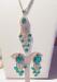 Fabulous Crystal and Green Rhinestone Set