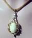 Ivory and White Art Glass Necklace