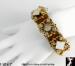 Bracelet: Vintage Mother of Pearl Rhinestone Bracelet