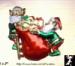 Christmas Pin: Vintage Christmas Elves & Santa's Sack Pin