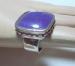 Sterling and Purple Chalcedony ? Ring