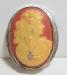 Celluloid Cameo En H abille' Brooch