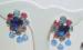 Mulberry and Blue Juliana Earrings