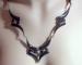 Reversible Vintage Mexican Alpaca Inlay Necklace