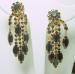 Black Rhinestone Drop Earrings