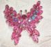 Stunning Pink Rhinestone Butterfly - Juliana ?