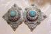 Arts and Crafts Style Buckle With Turquoise