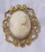 Vintage Shell Cameo In Openwork Setting