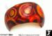 Bangle Bracelet: Lucite Art Deco Design Bangle Bracelet