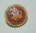 Red Floral Mosaic Brooch - Italy