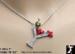 Martini Pendant Necklace: Christmas Rhinestone Martini Neckl