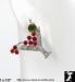 Christmas Martini Earrings: Rhinestone Martini Earrings