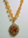 Beautiful Amber/Topaz Rhinestone Locket Necklace