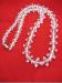 Crystal Glass Clear Vintage Bi-Cone  Necklace