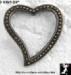 Heart Pin: Vintage Marcasite Sterling Silver Heart Brooch