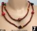 Beads: Native American Wood Beads Necklace, Long Wood Beads